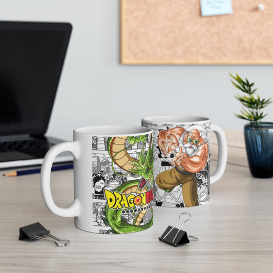 Roshi Dragon ball manga custom sublimation mug 11oz Drinkware Washable Ceramic